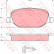 Brake Pad Set, disc brake GDB1490 TRW