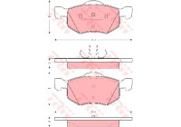 Brake Pad Set, disc brake GDB1497 TRW