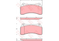 Brake Pad Set, disc brake GDB1512 TRW