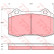 Brake Pad Set, disc brake GDB1513 TRW