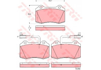 Brake Pad Set, disc brake GDB1519 TRW