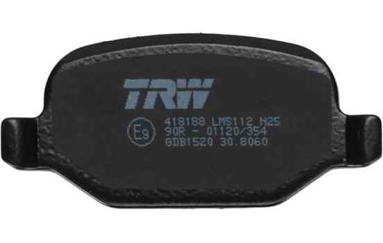 Brake Pad Set, disc brake GDB1520 TRW, Image 4