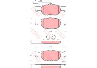 Brake Pad Set, disc brake GDB1564 TRW