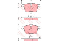 Brake Pad Set, disc brake GDB1567 TRW