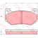 Brake Pad Set, disc brake GDB1568 TRW