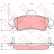 Brake Pad Set, disc brake GDB1580 TRW