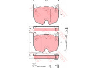 Brake Pad Set, disc brake GDB1599 TRW