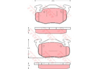 Brake Pad Set, disc brake GDB1615 TRW