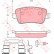 Brake Pad Set, disc brake GDB1638 TRW