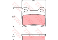 Brake Pad Set, disc brake GDB1639 TRW