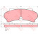 Brake Pad Set, disc brake GDB164 TRW