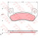 Brake Pad Set, disc brake GDB1680 TRW