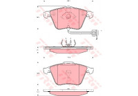 Brake Pad Set, disc brake GDB1689 TRW