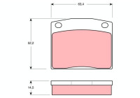 Brake Pad Set, disc brake GDB171 TRW