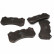 Brake Pad Set, disc brake GDB1710 TRW