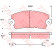 Brake Pad Set, disc brake GDB172 TRW