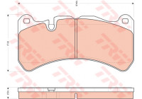Brake Pad Set, disc brake GDB1739 TRW
