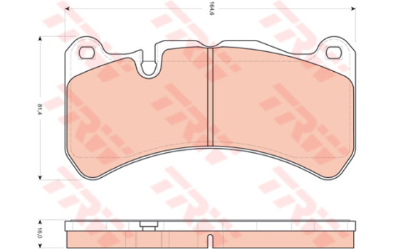 Brake Pad Set, disc brake GDB1739 TRW