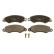 Brake Pad Set, disc brake GDB1744 TRW, Thumbnail 3