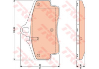Brake Pad Set, disc brake GDB1757 TRW