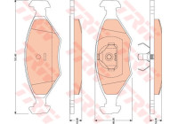 Brake Pad Set, disc brake GDB1776 TRW