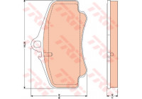 Brake Pad Set, disc brake GDB1777 TRW