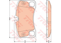 Brake Pad Set, disc brake GDB1792 TRW