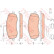 Brake Pad Set, disc brake GDB1820 TRW