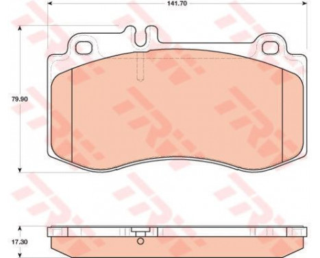 Brake Pad Set, disc brake GDB1822 TRW