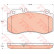 Brake Pad Set, disc brake GDB1822 TRW