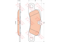 Brake Pad Set, disc brake GDB1839 TRW
