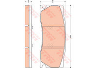 Brake Pad Set, disc brake GDB1850 TRW