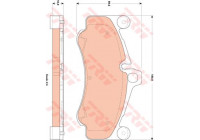 Brake Pad Set, disc brake GDB1862 TRW