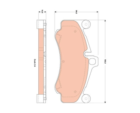 Brake Pad Set, disc brake GDB1862 TRW, Image 2