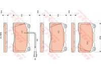 Brake Pad Set, disc brake GDB1871 TRW