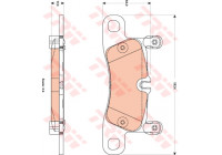 Brake Pad Set, disc brake GDB1876 TRW