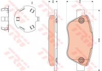 Brake Pad Set, disc brake GDB1879 TRW