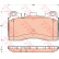 Brake Pad Set, disc brake GDB1906 TRW