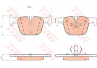 Brake Pad Set, disc brake GDB1937 TRW