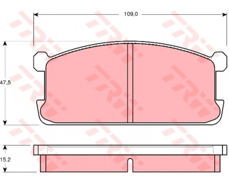 Brake Pad Set, disc brake GDB194 TRW