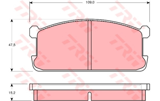 Brake Pad Set, disc brake GDB194 TRW