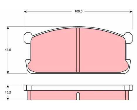 Brake Pad Set, disc brake GDB194 TRW, Image 2