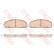 Brake Pad Set, disc brake GDB1944 TRW