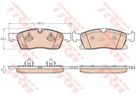 Brake Pad Set, disc brake GDB1946 TRW