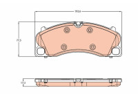 Brake Pad Set, disc brake GDB1952 TRW