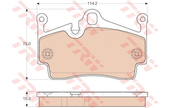 Brake Pad Set, disc brake GDB1961 TRW