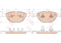 Brake Pad Set, disc brake GDB1963 TRW