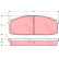 Brake Pad Set, disc brake GDB197 TRW