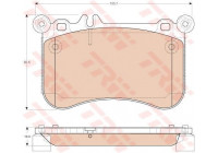 Brake Pad Set, disc brake GDB1972 TRW