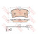 Brake Pad Set, disc brake GDB1975 TRW